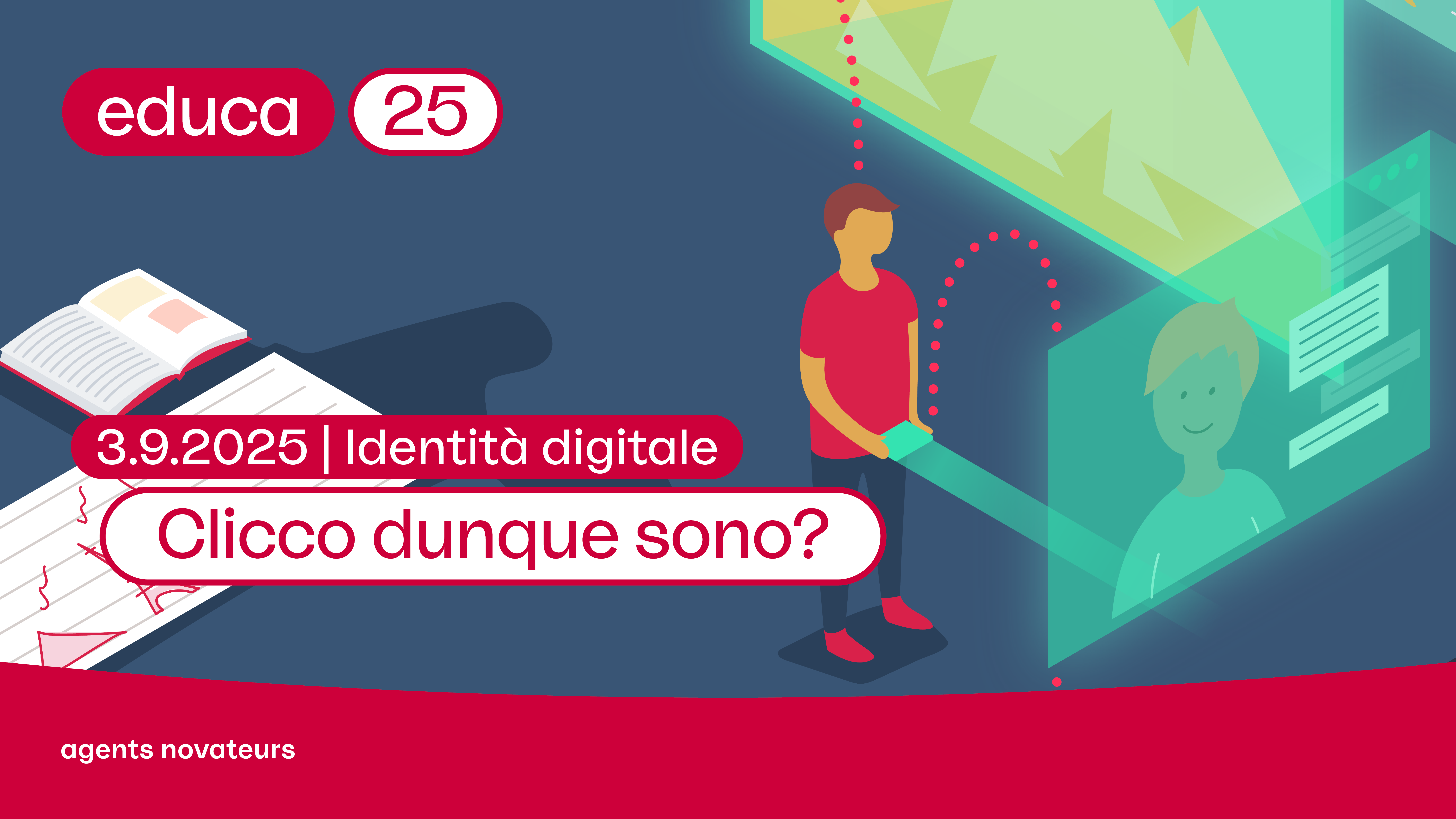 Key Visual per la conferenza Educa25: clicco dunque sono?